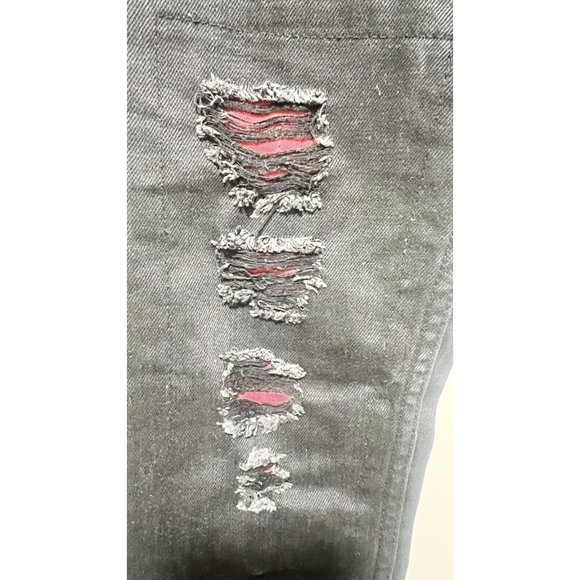 Smith & Graham Hustle Today Boys Youth Army Black Ripple Denim Jeans Size 14 - Picture 5 of 9